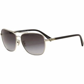 Coach Women's Sunglasses - Full Rim Silver and Black Metal Frame | 0HC7073B 90151159