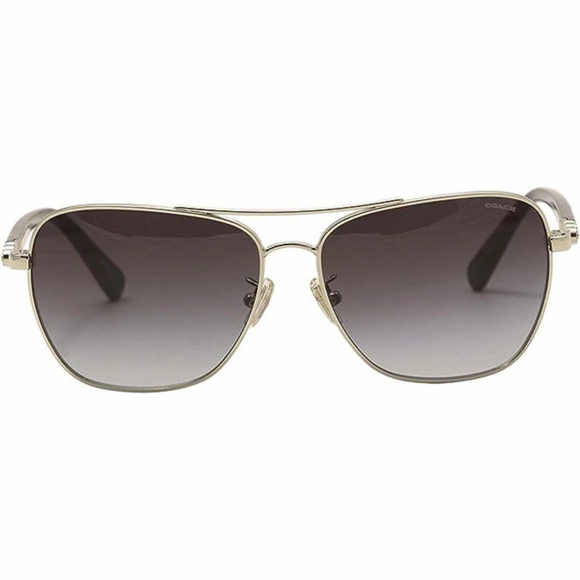 Coach Women's Sunglasses - Full Rim Silver and Black Metal Frame | 0HC7073B 90151159