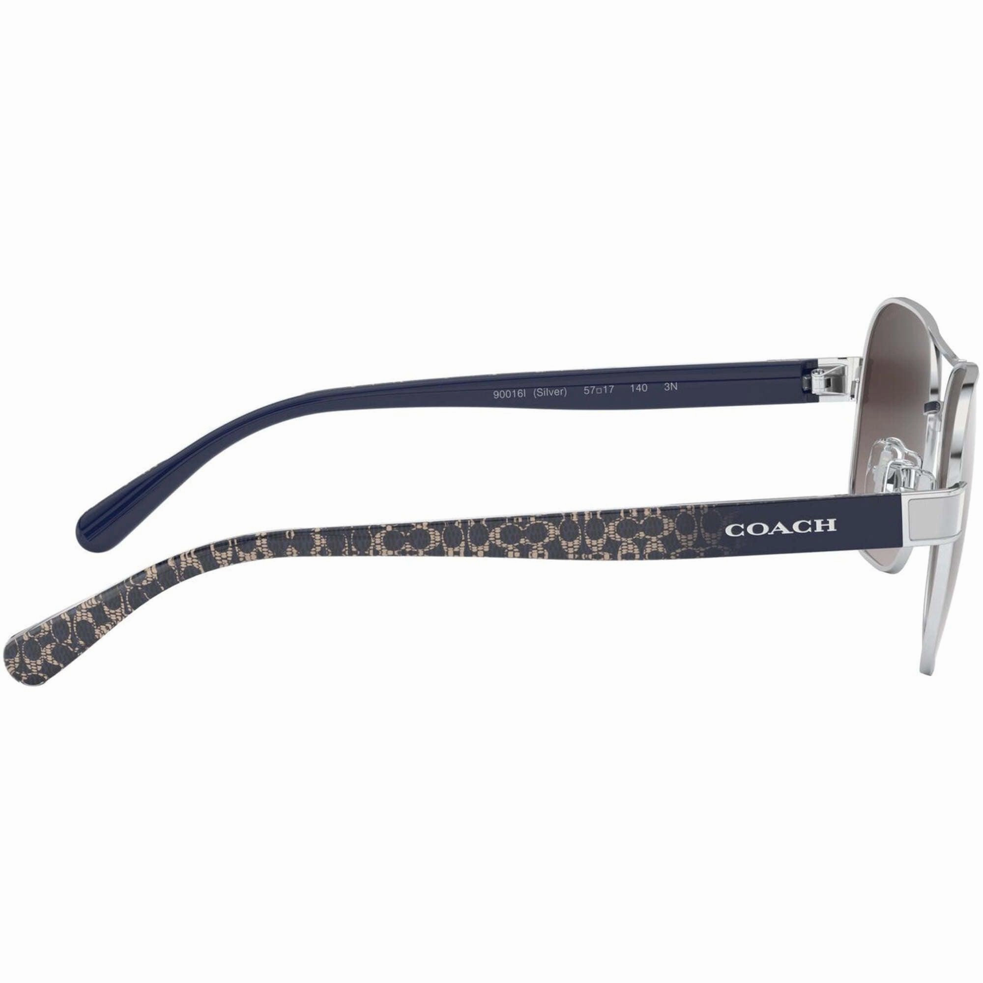 Coach Women's Sunglasses - Full Rim Silver/Dark Blue Metal Frame | 0HC7115 90016I59