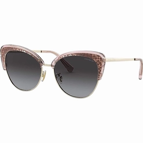 Coach Women's Sunglasses - Grey Gradient Lens Cat Eye Shape Frame | 0HC7110 55758G55