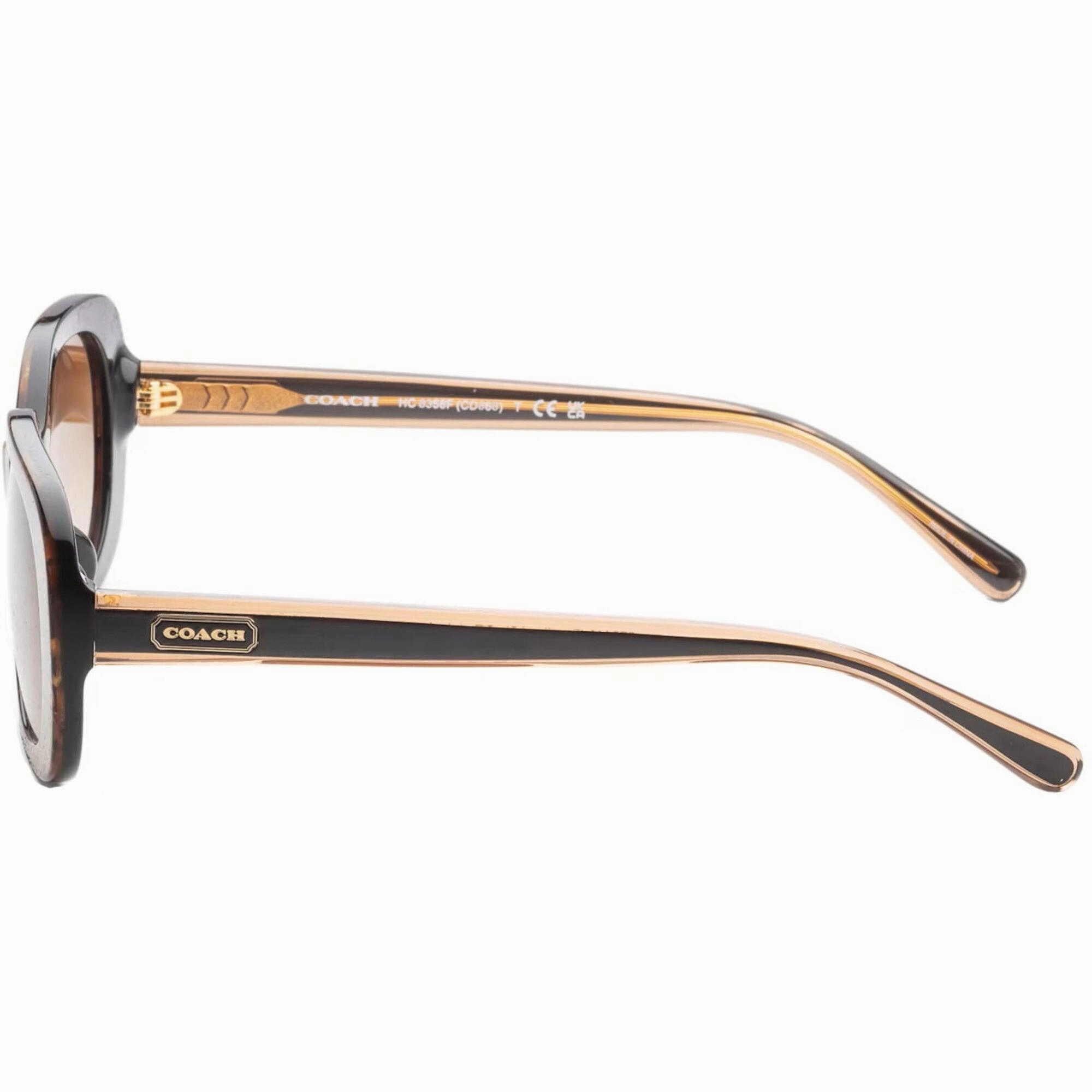 Coach Women's Sunglasses - Patterned Tortoise and Black Frame | 0HC8358F 57241356