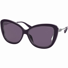 Coach Women's Sunglasses - Purple Butterfly Shaped Plastic Frame | 0HC8304U 54291A58
