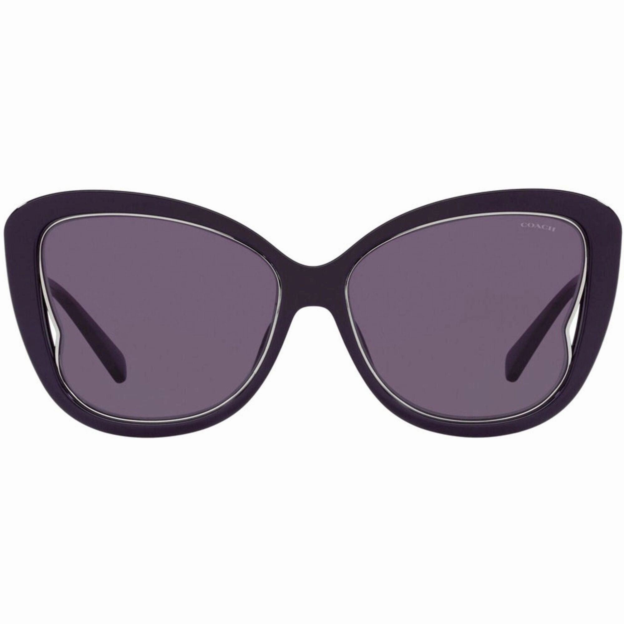 Coach Women's Sunglasses - Purple Butterfly Shaped Plastic Frame | 0HC8304U 54291A58
