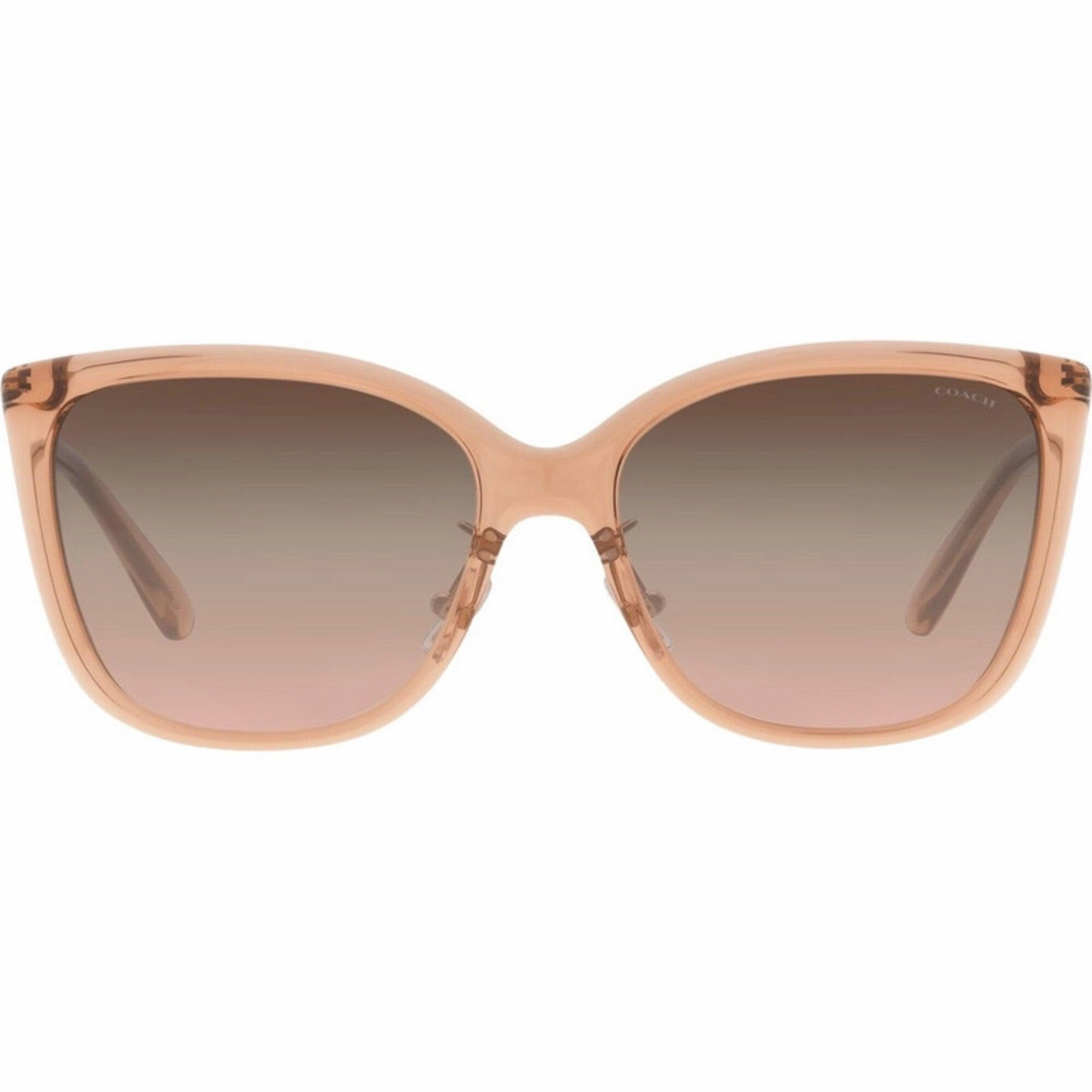 Coach Women's Sunglasses - Transparent Champagne Plastic Frame | 0HC8345 55619L57
