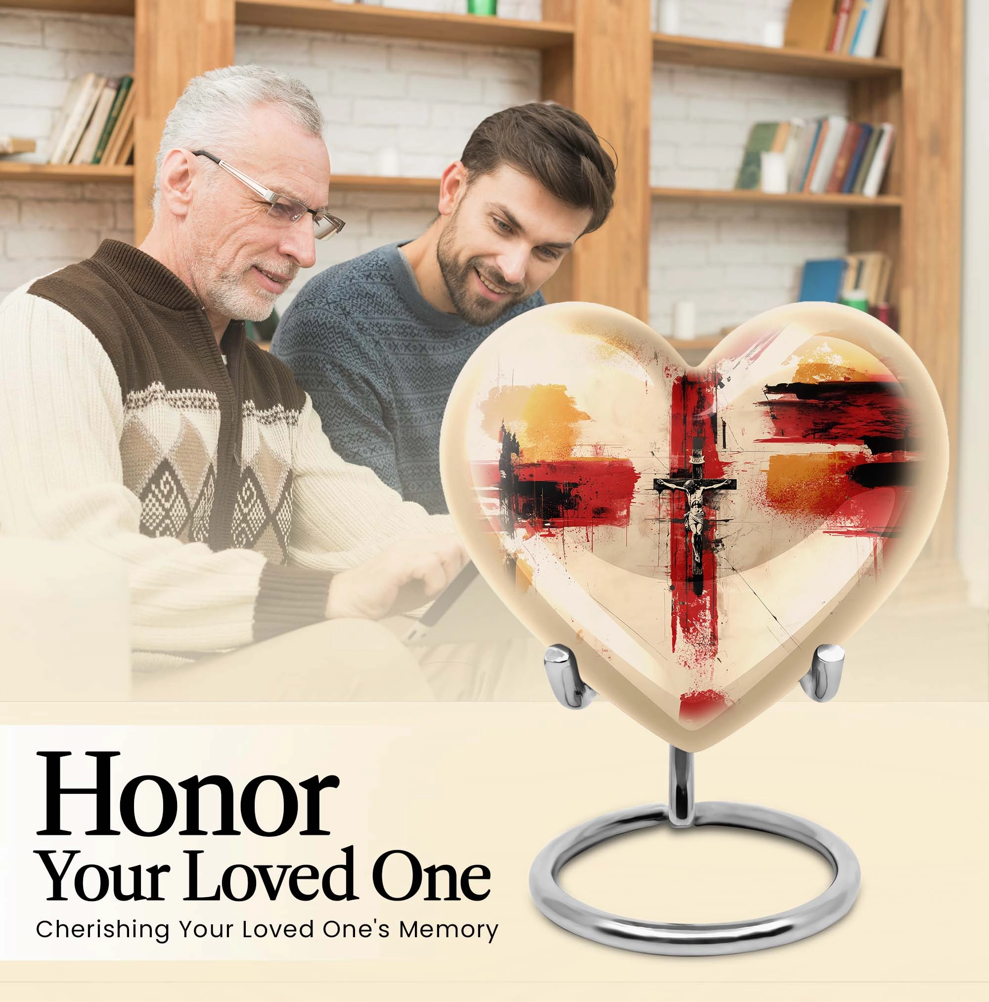 Contemporary Jesus Urn: Artistic Large Memorial Urn