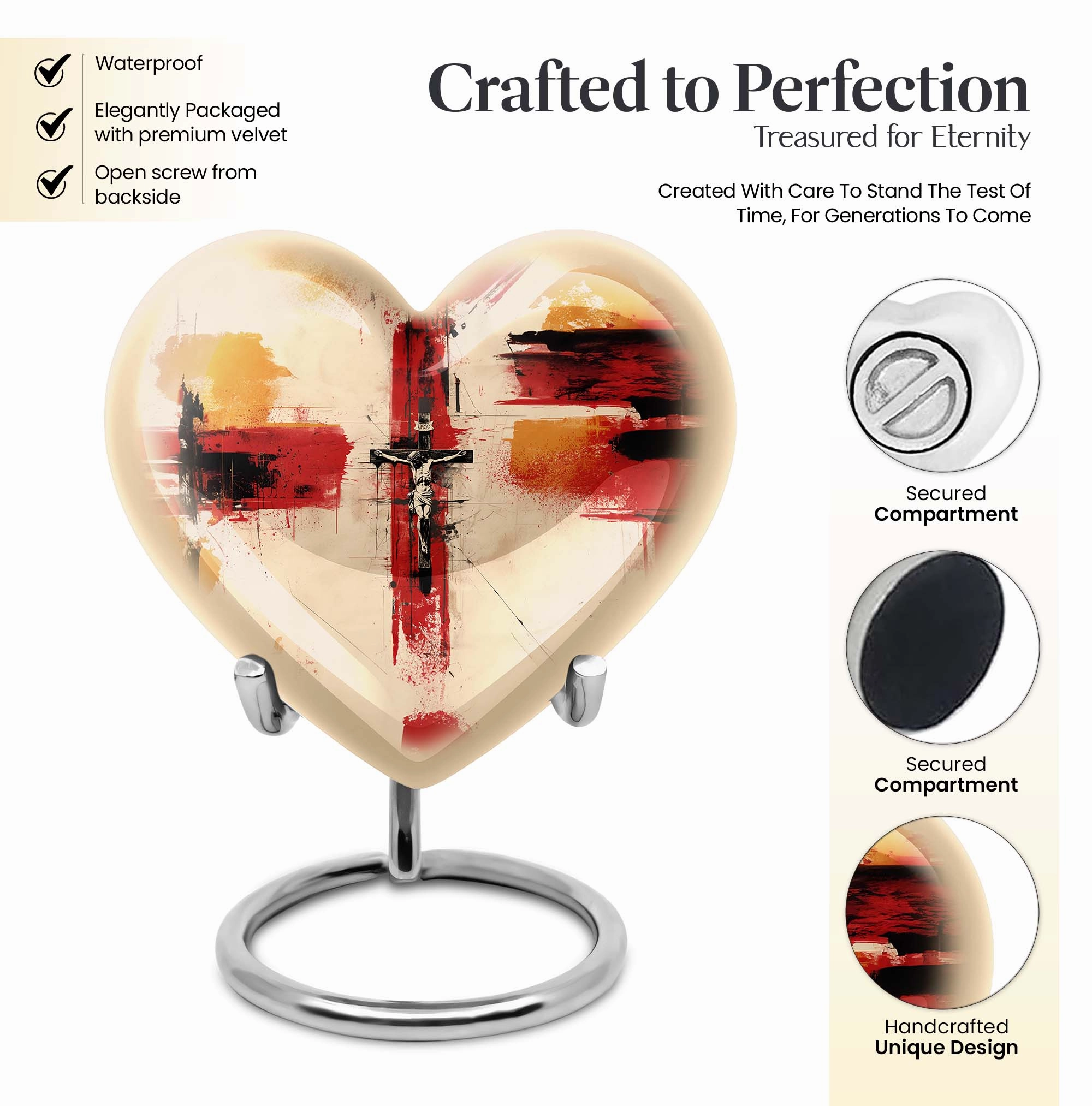 Contemporary Jesus Urn: Artistic Large Memorial Urn