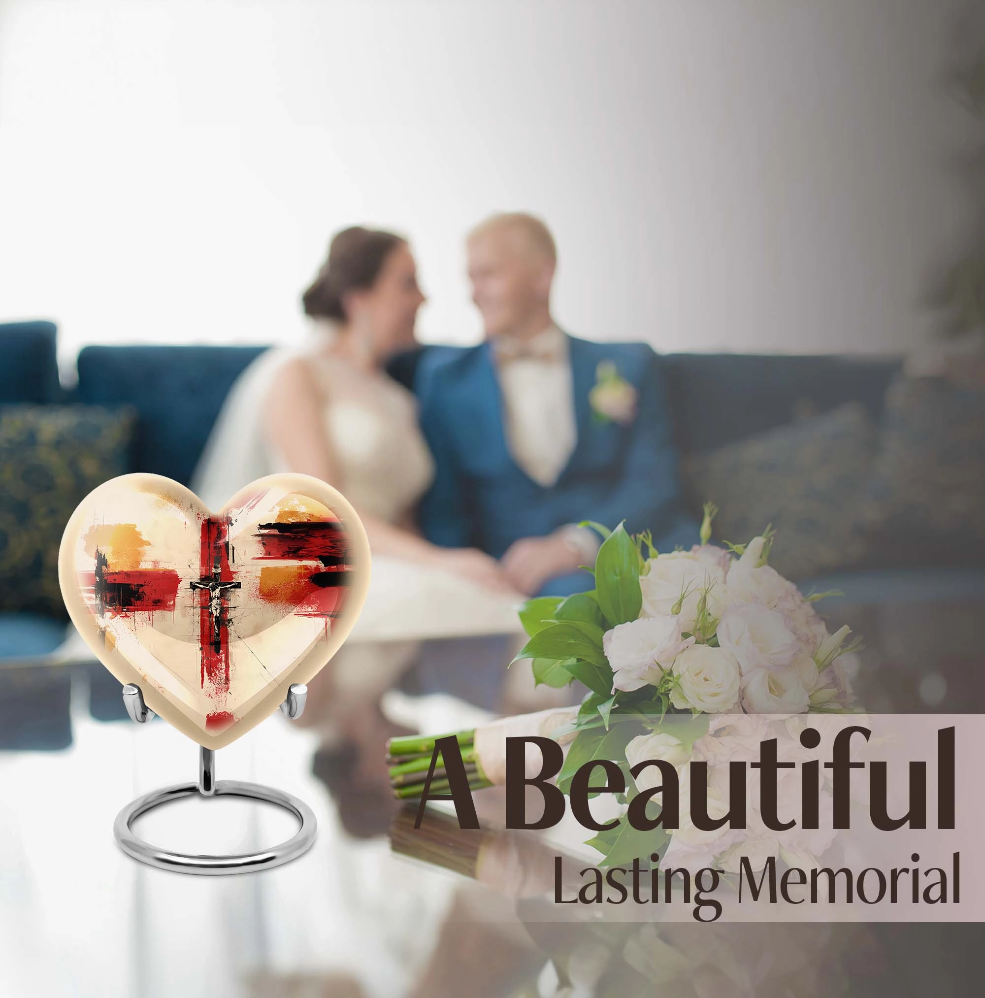 Contemporary Jesus Urn: Artistic Large Memorial Urn