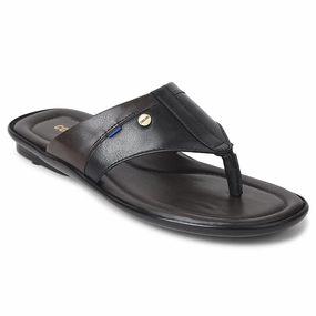 Coolers Black Casual Slipper For Mens SENTOS-5 By Liberty