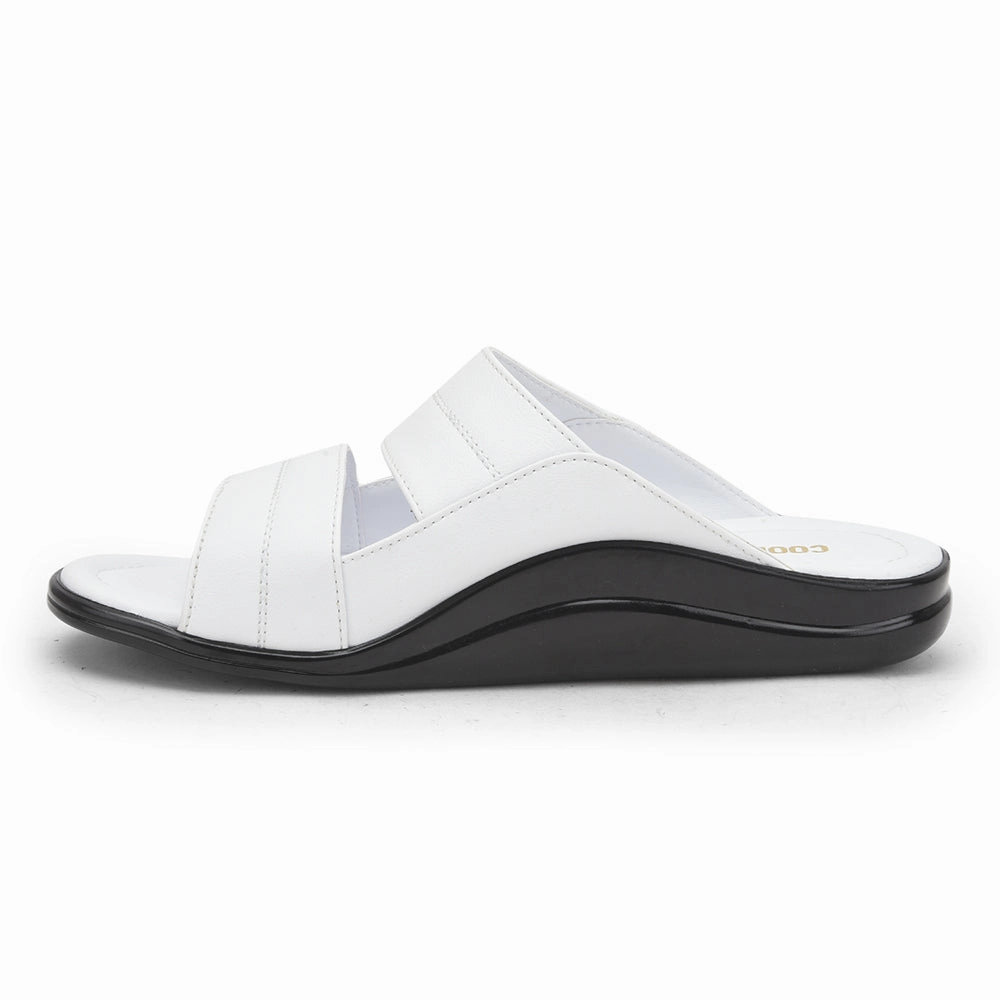 Coolers White Casual Slippers For Men 7193-60 By Liberty