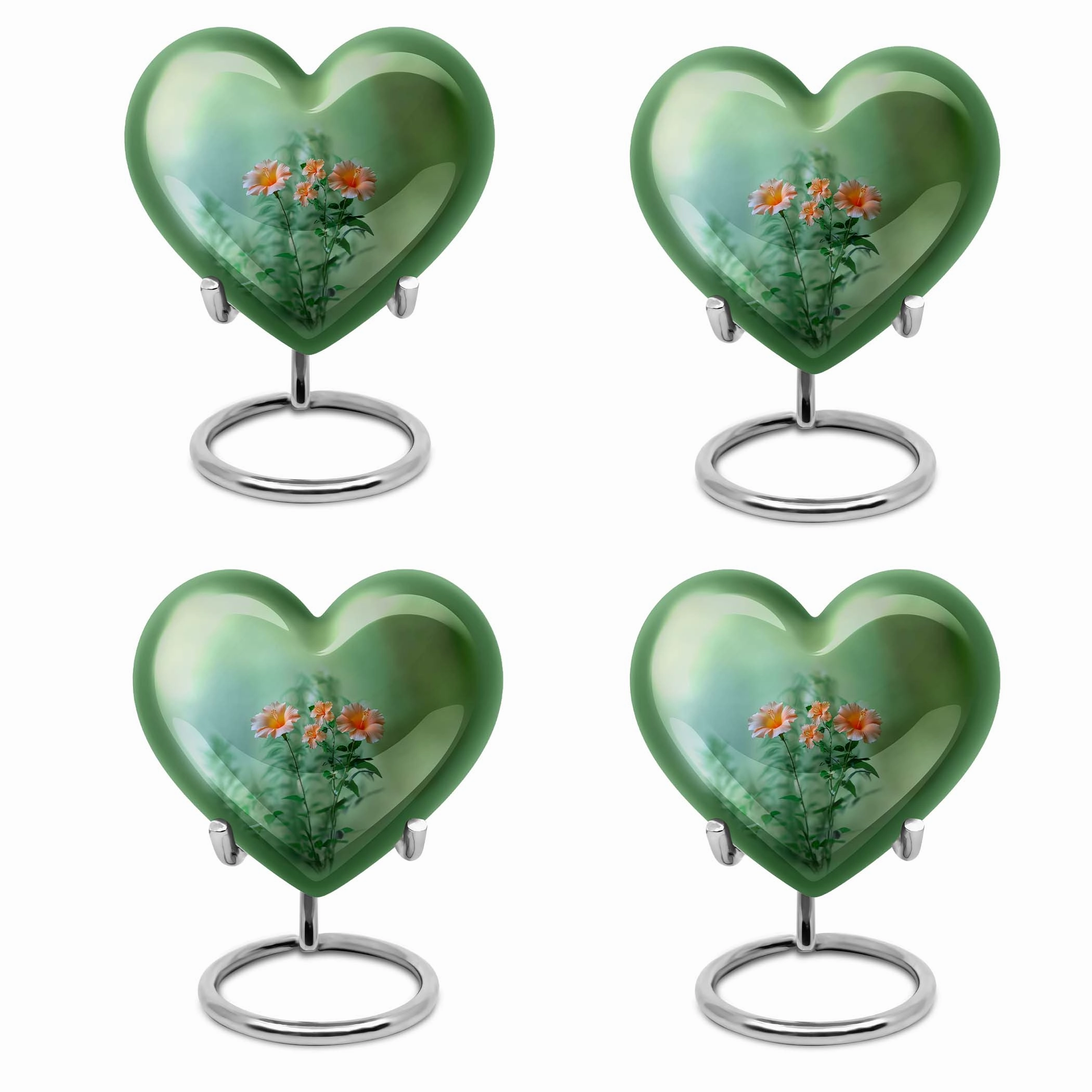 Cremation Flowers Urn - Large Funeral Urn for Men