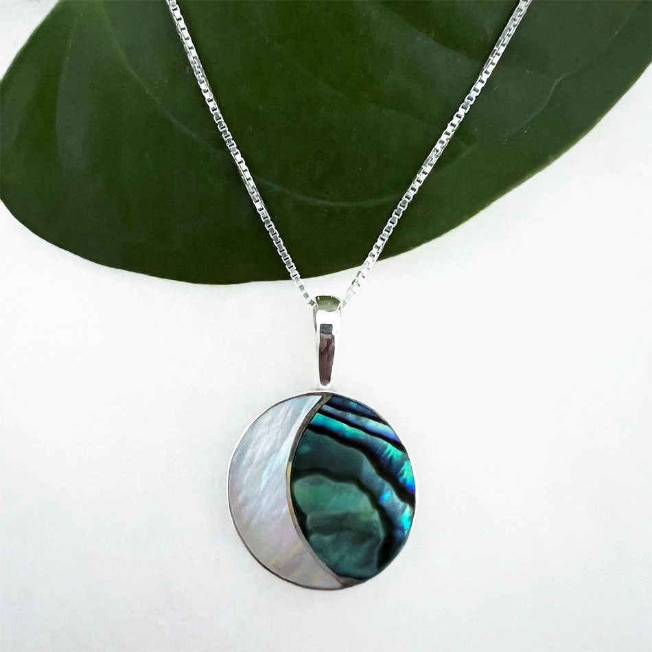 Crescent Moon Necklace - Sterling Silver, Indonesia