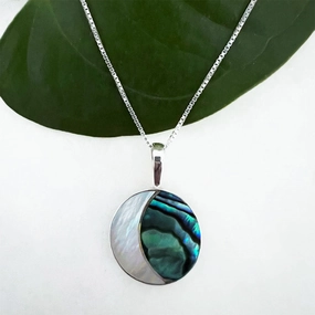 Crescent Moon Necklace - Sterling Silver, Indonesia