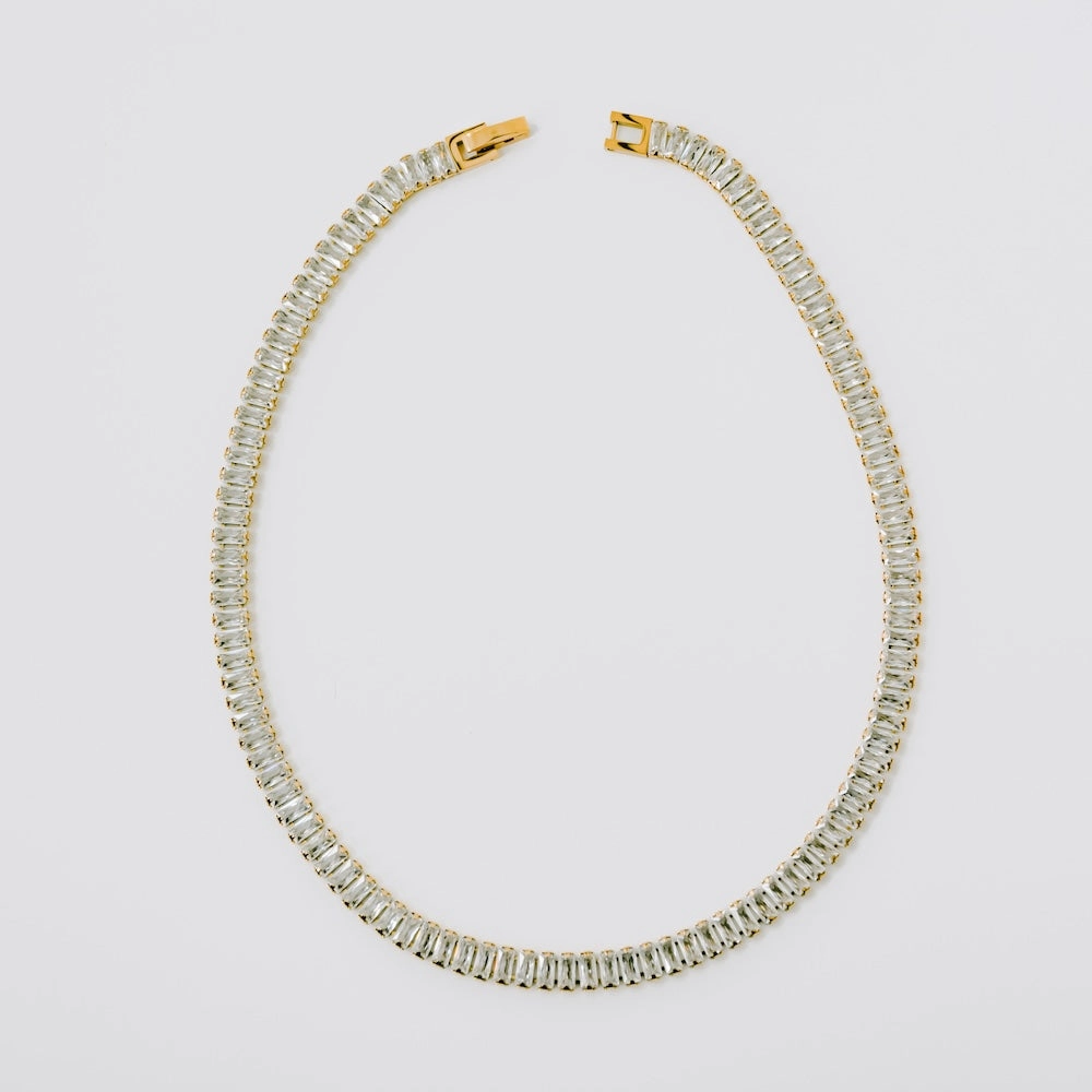 Dazed In Diamonds Choker Necklace - WATERPROOF