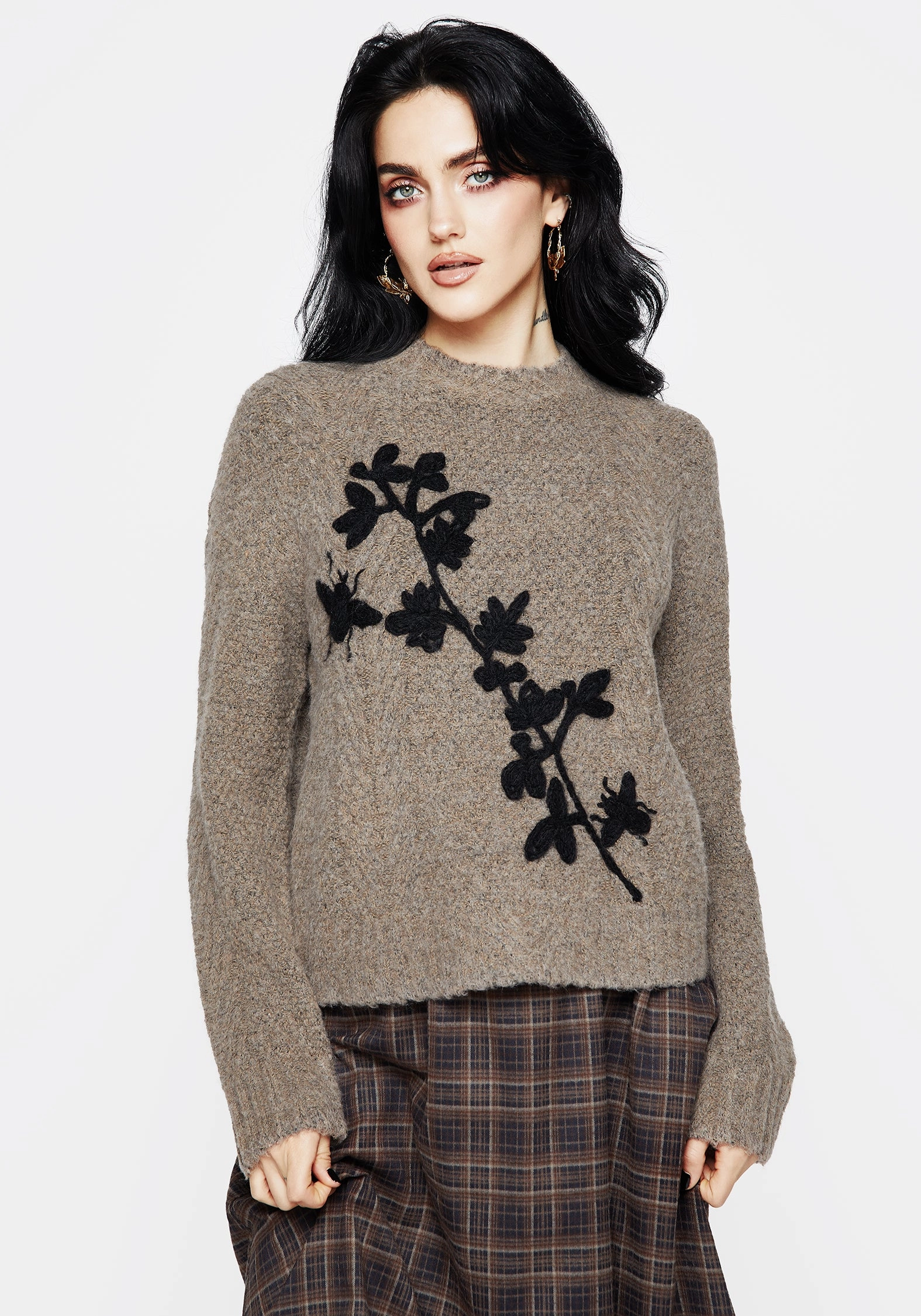 Deathwatch Floral Beetle Knit Jumper