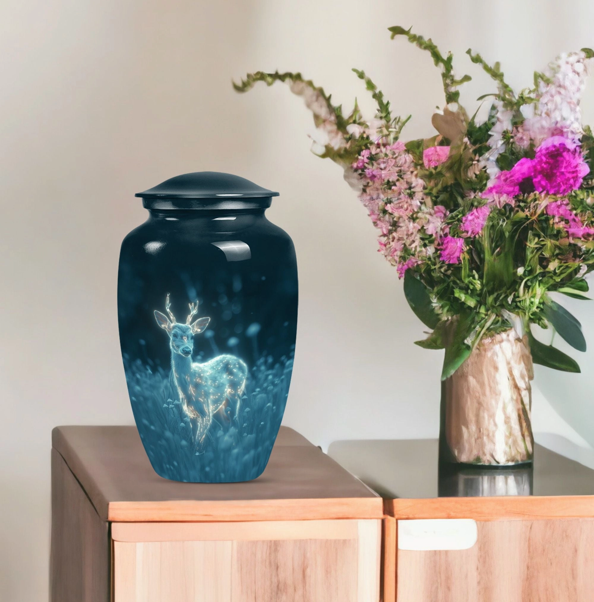 Deer Cremation Urn - Comforting Shelter for Cremated Ashes