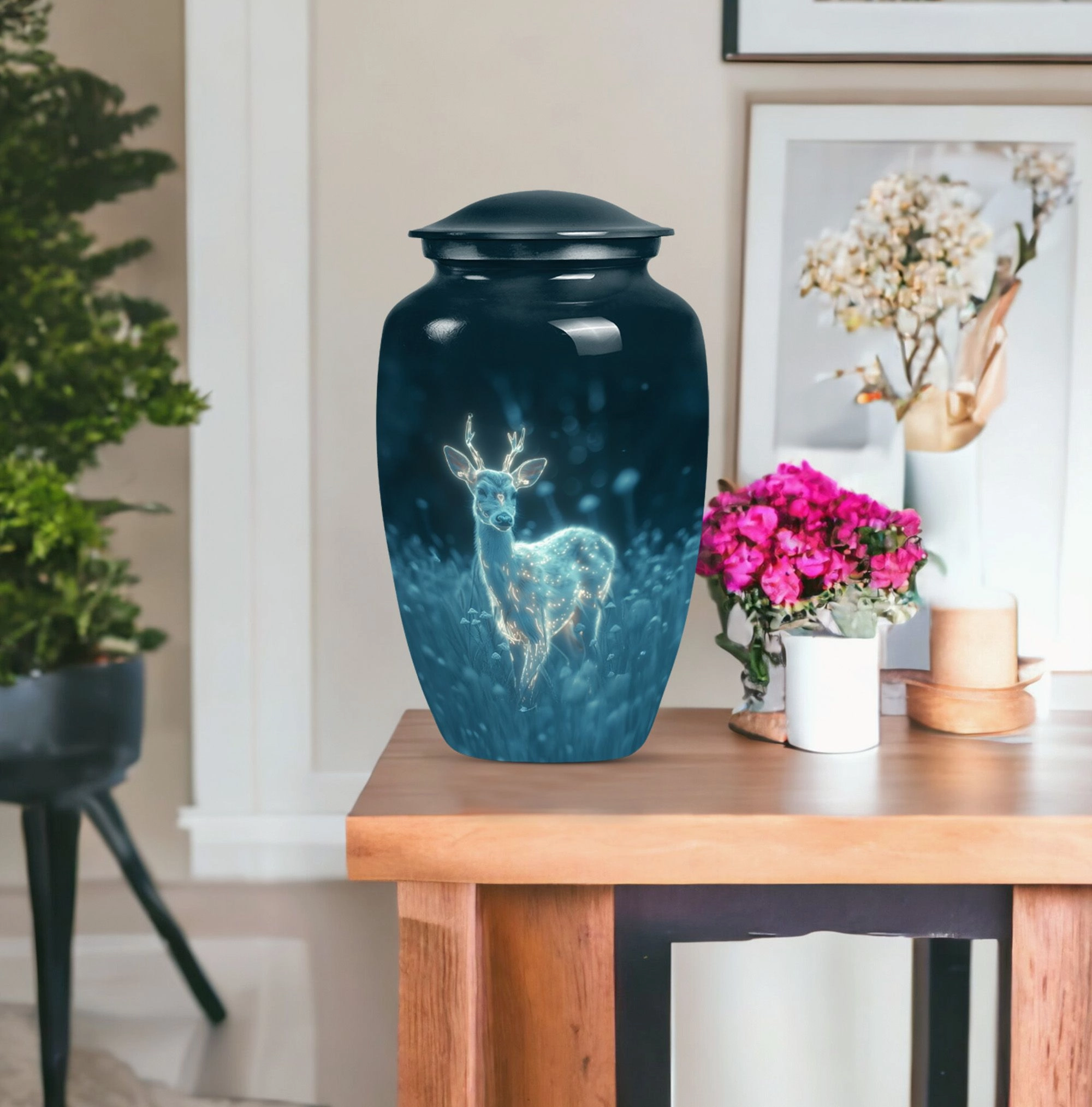 Deer Cremation Urn - Comforting Shelter for Cremated Ashes
