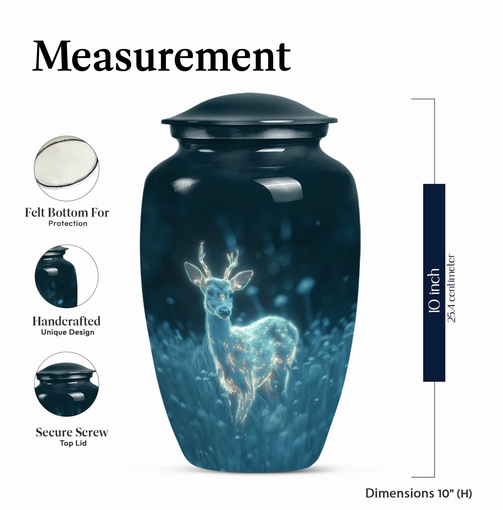 Deer Cremation Urn - Comforting Shelter for Cremated Ashes