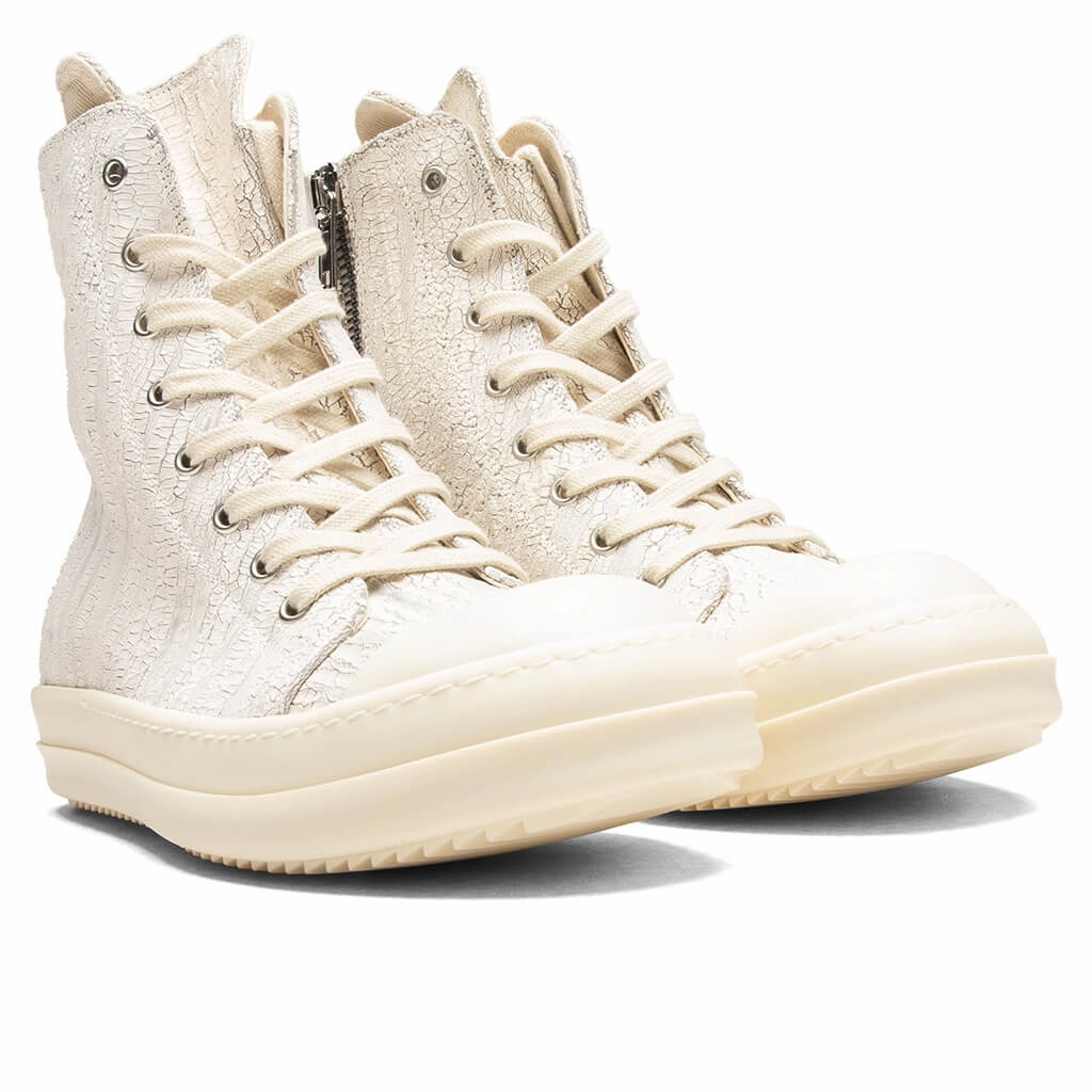Denim Sneaks - Milk White