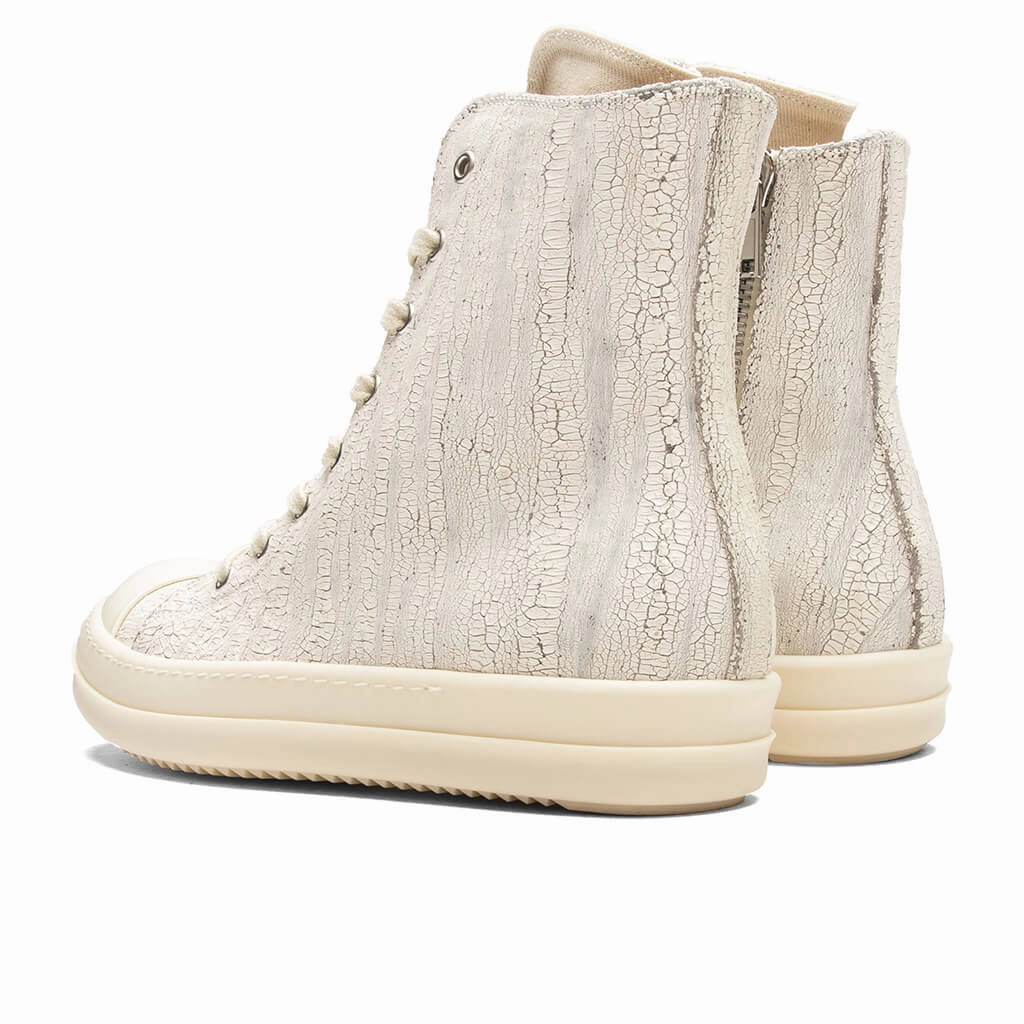 Denim Sneaks - Milk White