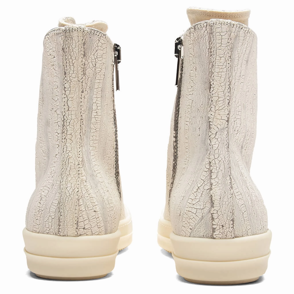 Denim Sneaks - Milk White