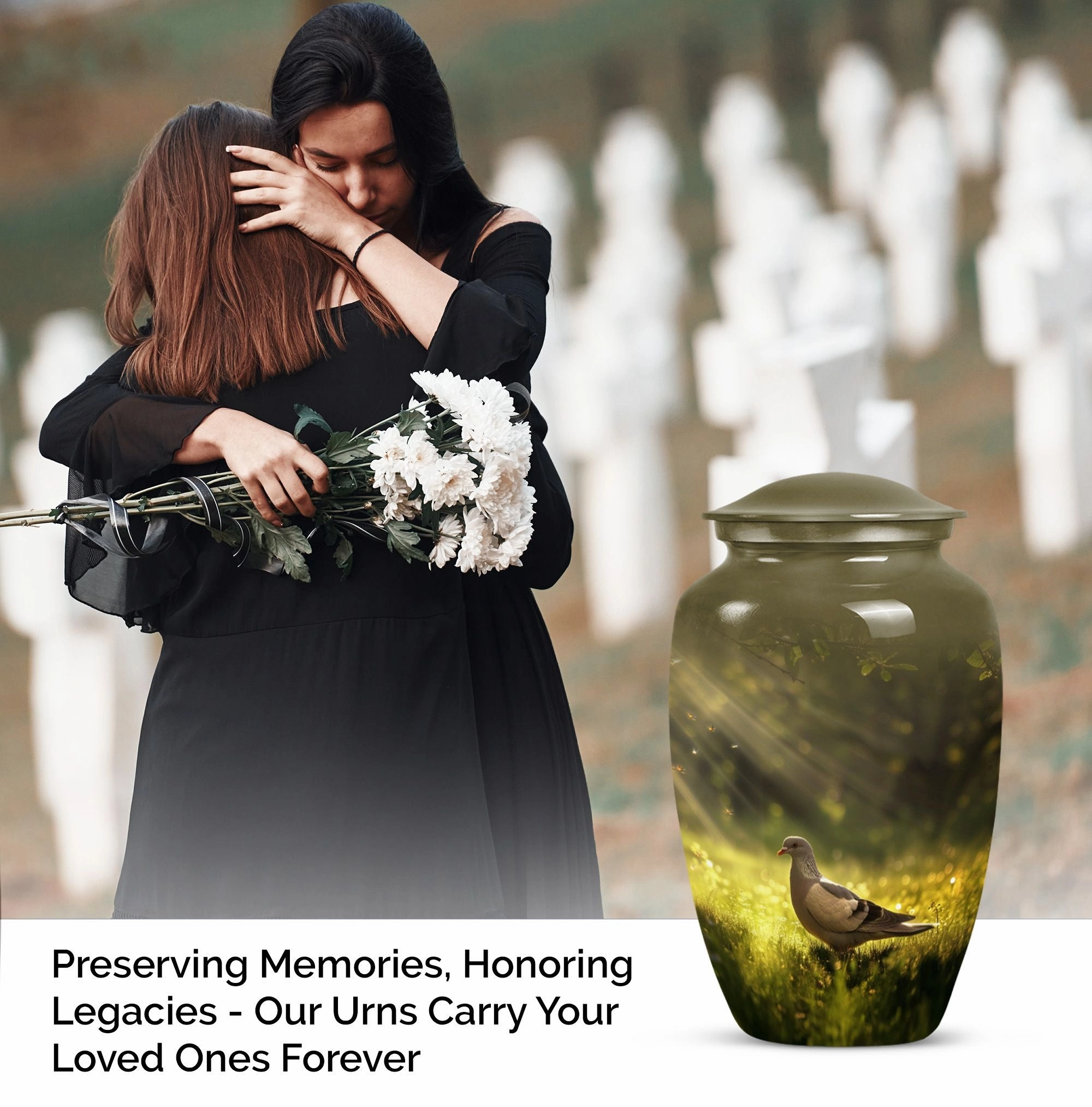 Dove Embrace - The Ultimate Memorial Cremation Urn