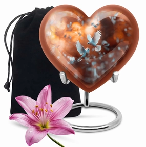 Dove Urn - Cherished Dad Cremation Memorial urn for Remembrance