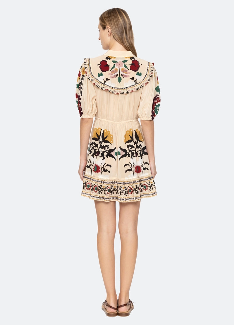 Dress Cassia Ss Dress Ss25-030 Cream