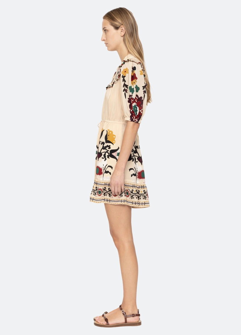 Dress Cassia Ss Dress Ss25-030 Cream