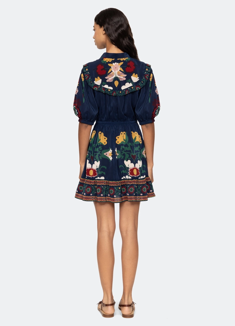 Dress Cassia Ss Dress Ss25-030 Navy