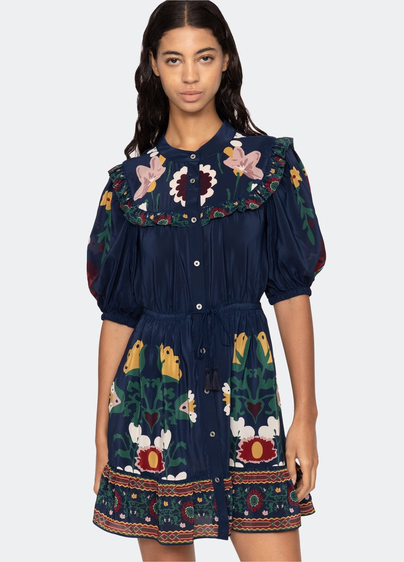Dress Cassia Ss Dress Ss25-030 Navy