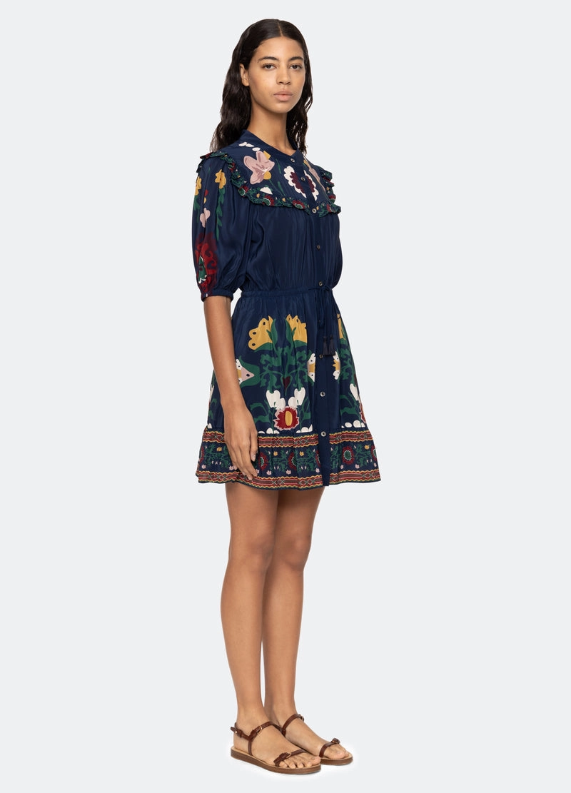 Dress Cassia Ss Dress Ss25-030 Navy