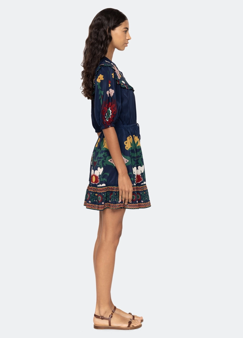 Dress Cassia Ss Dress Ss25-030 Navy