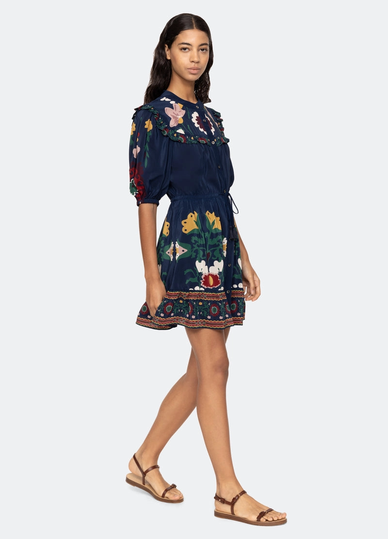 Dress Cassia Ss Dress Ss25-030 Navy