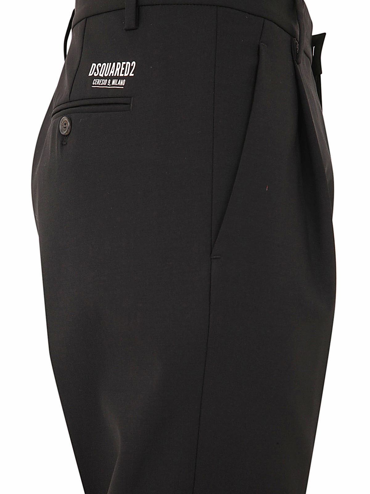 Dsquared2 Logo Patch Slim-Cut Cropped Pants