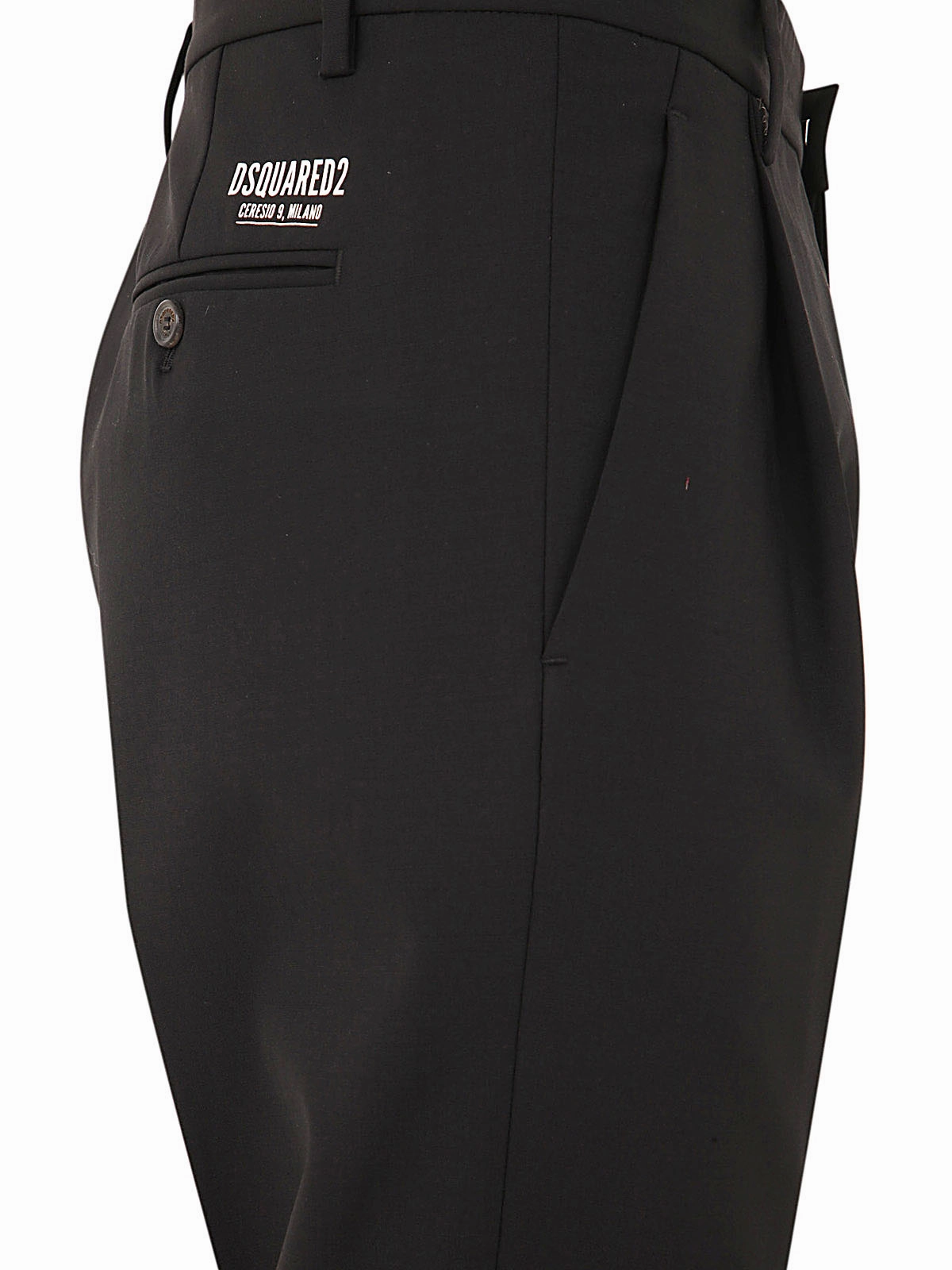 Dsquared2 Logo Patch Slim-Cut Cropped Pants
