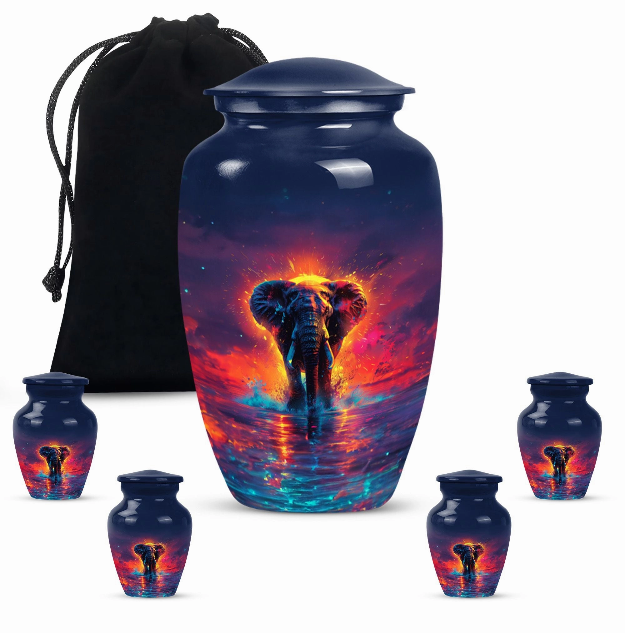 Elephant Commemorative Cremation Urn for Male