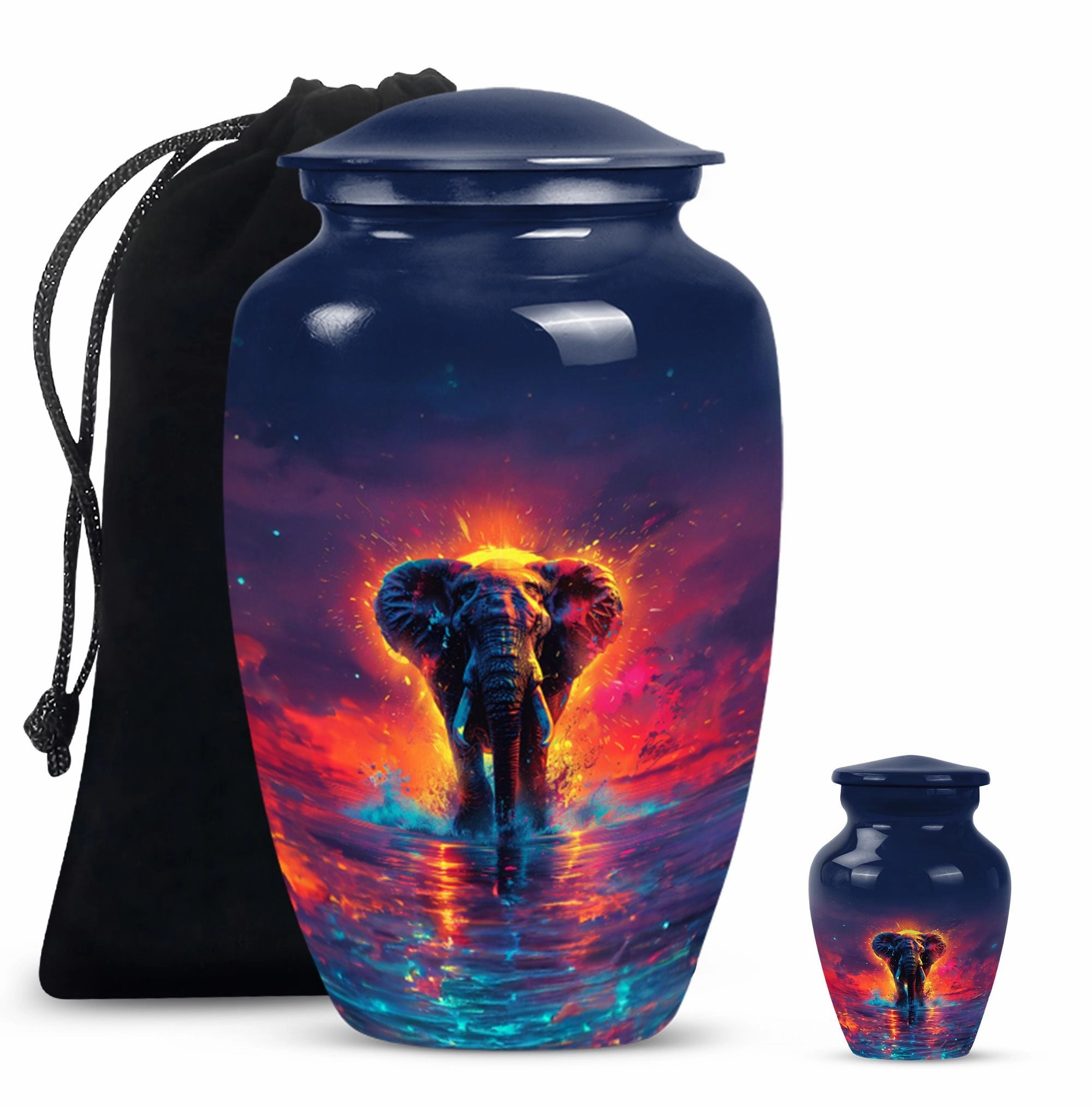 Elephant Commemorative Cremation Urn for Male