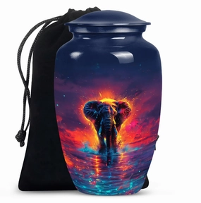Elephant Commemorative Cremation Urn for Male