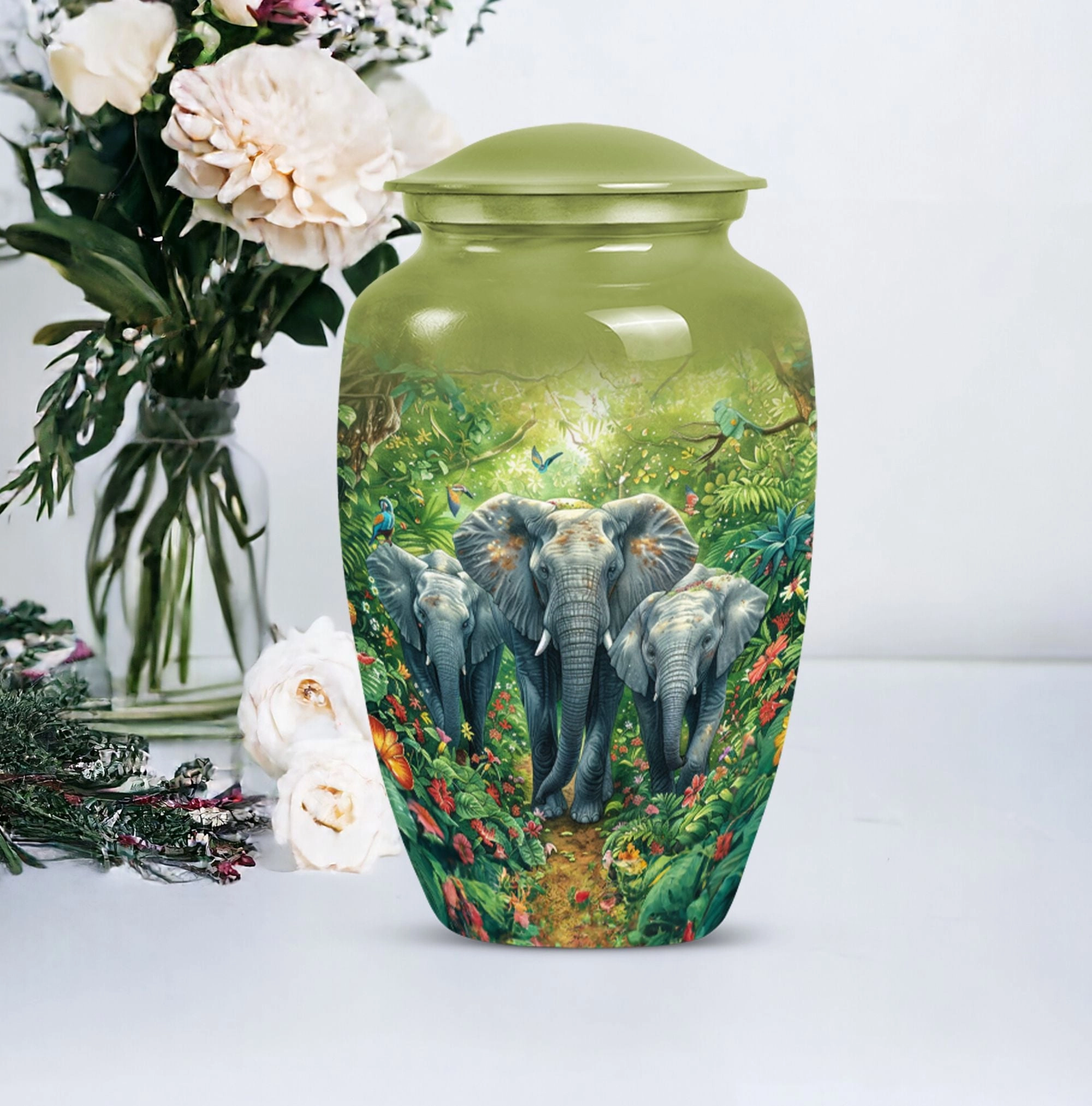 Elephant Keepsake: Tribute Cremation Urn for an Unforgettable Dad