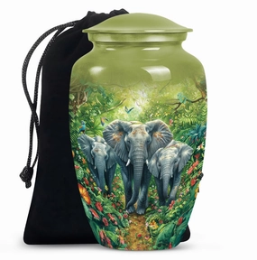 Elephant Keepsake: Tribute Cremation Urn for an Unforgettable Dad