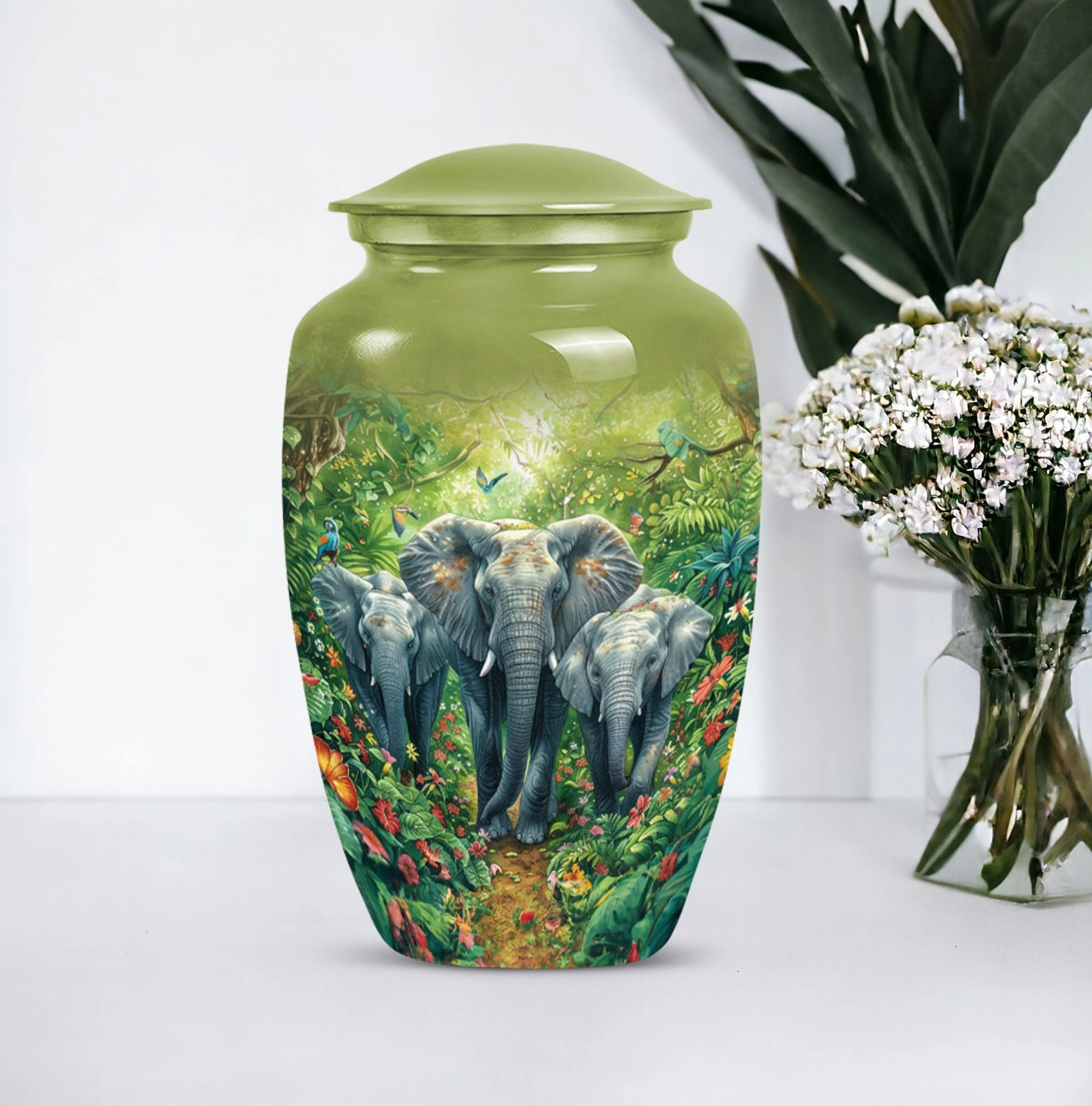 Elephant Keepsake: Tribute Cremation Urn for an Unforgettable Dad