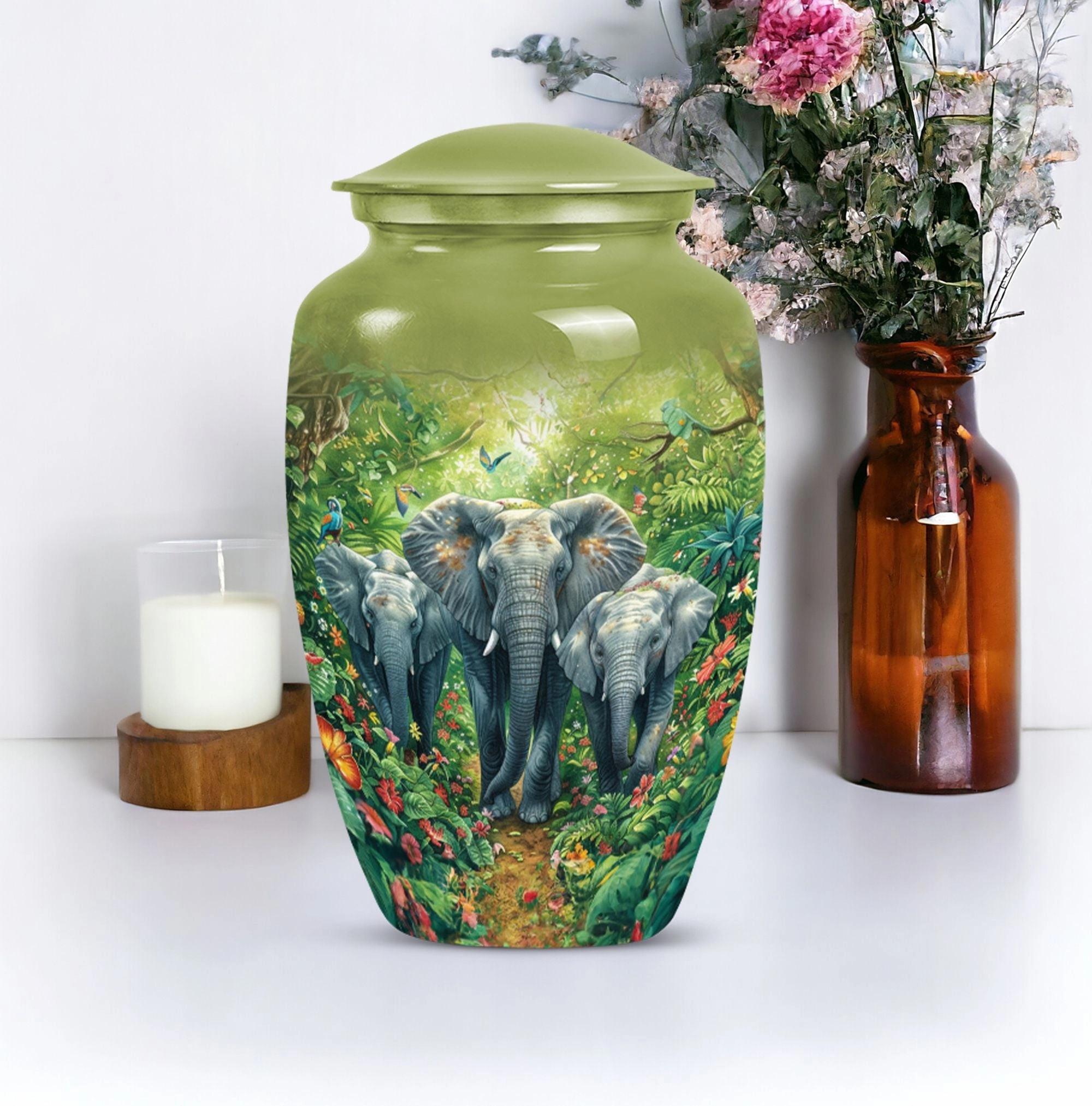 Elephant Keepsake: Tribute Cremation Urn for an Unforgettable Dad