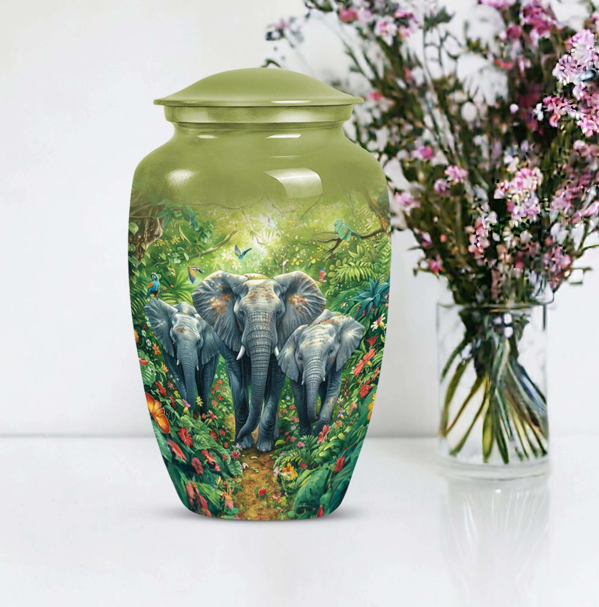 Elephant Keepsake: Tribute Cremation Urn for an Unforgettable Dad