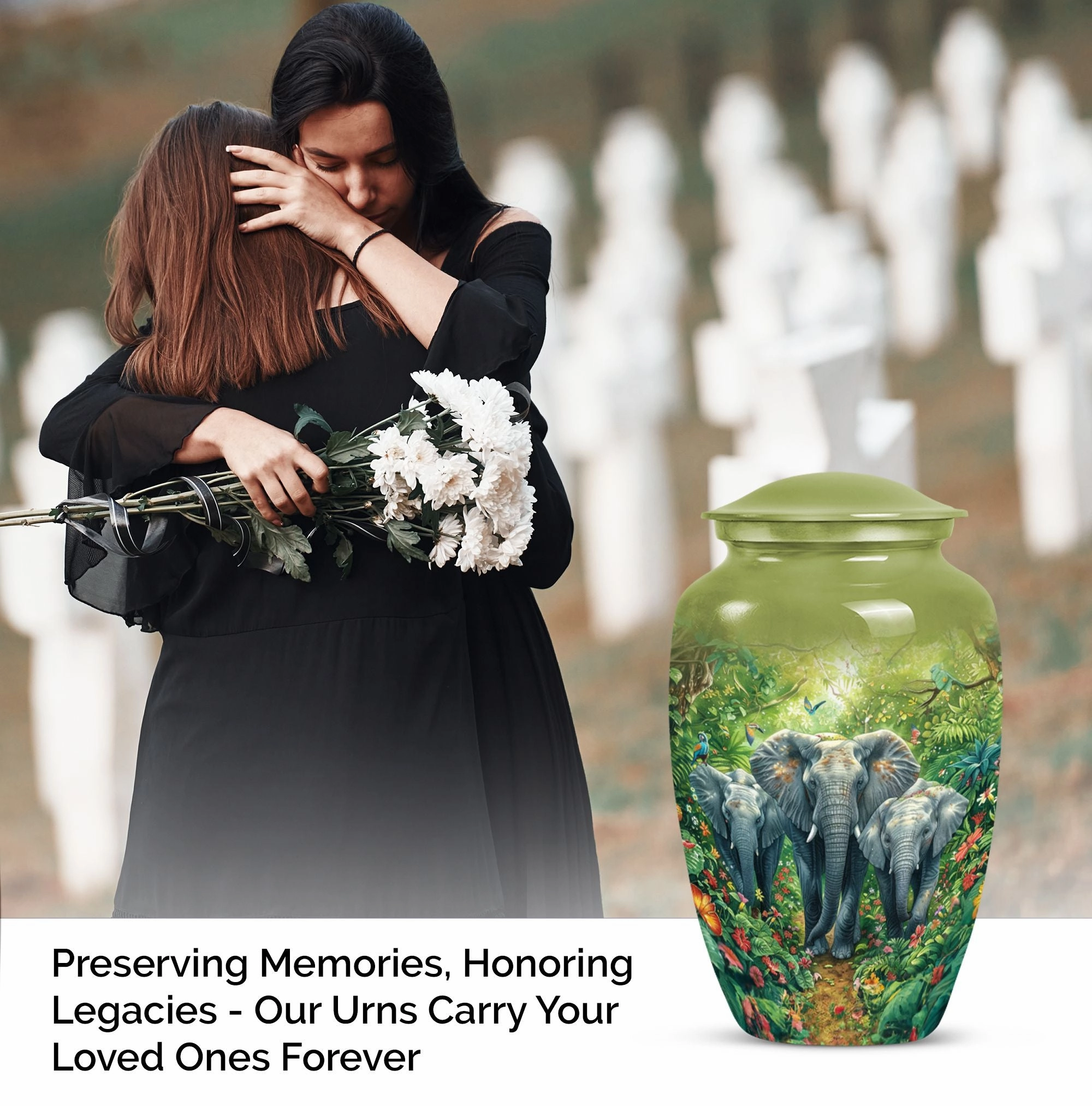 Elephant Keepsake: Tribute Cremation Urn for an Unforgettable Dad