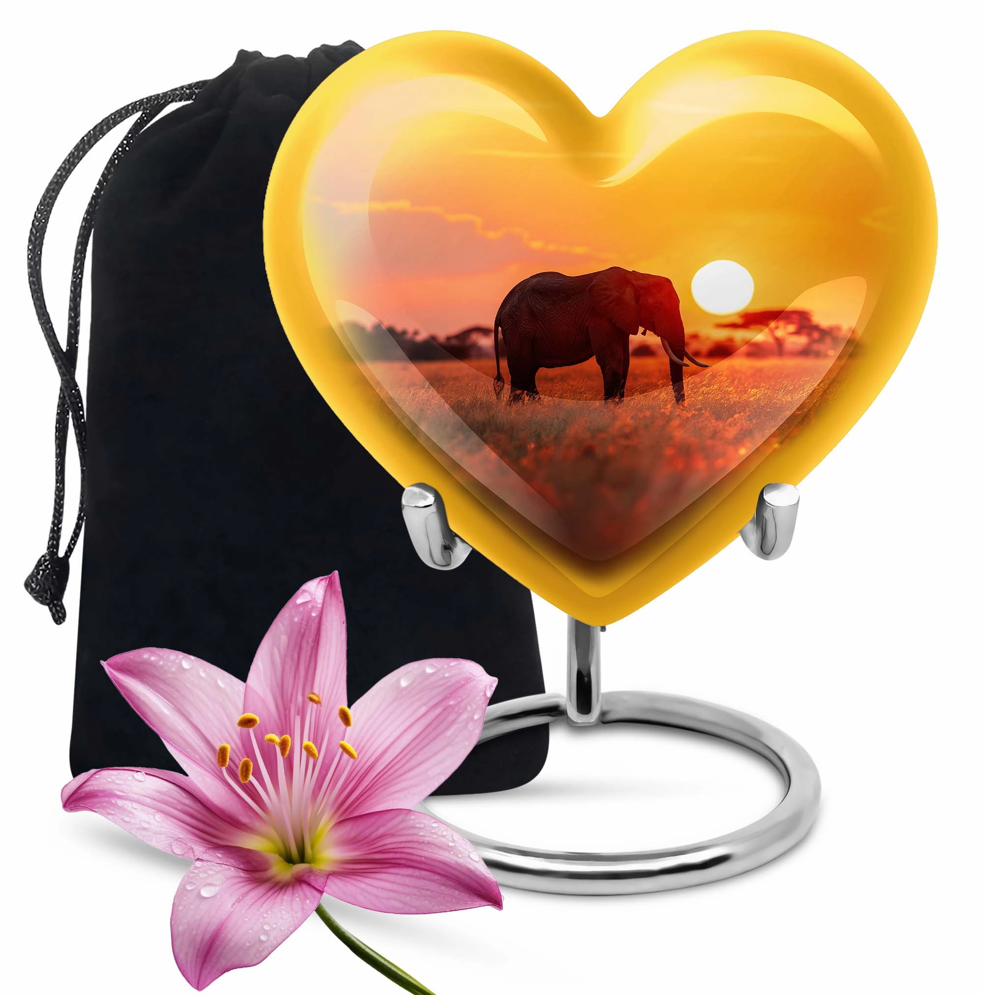 Elephant Tribute: Distinctive Memorial Urn for Men