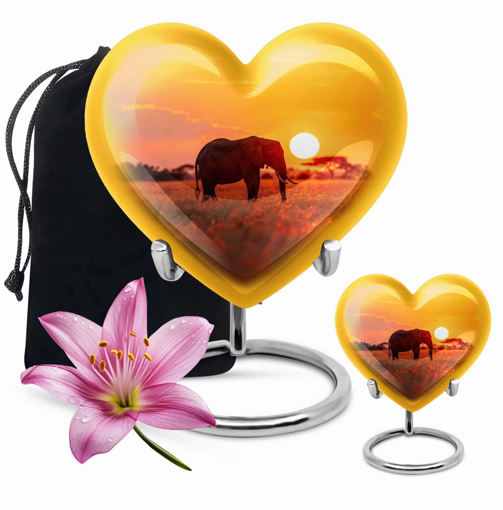 Elephant Tribute: Distinctive Memorial Urn for Men