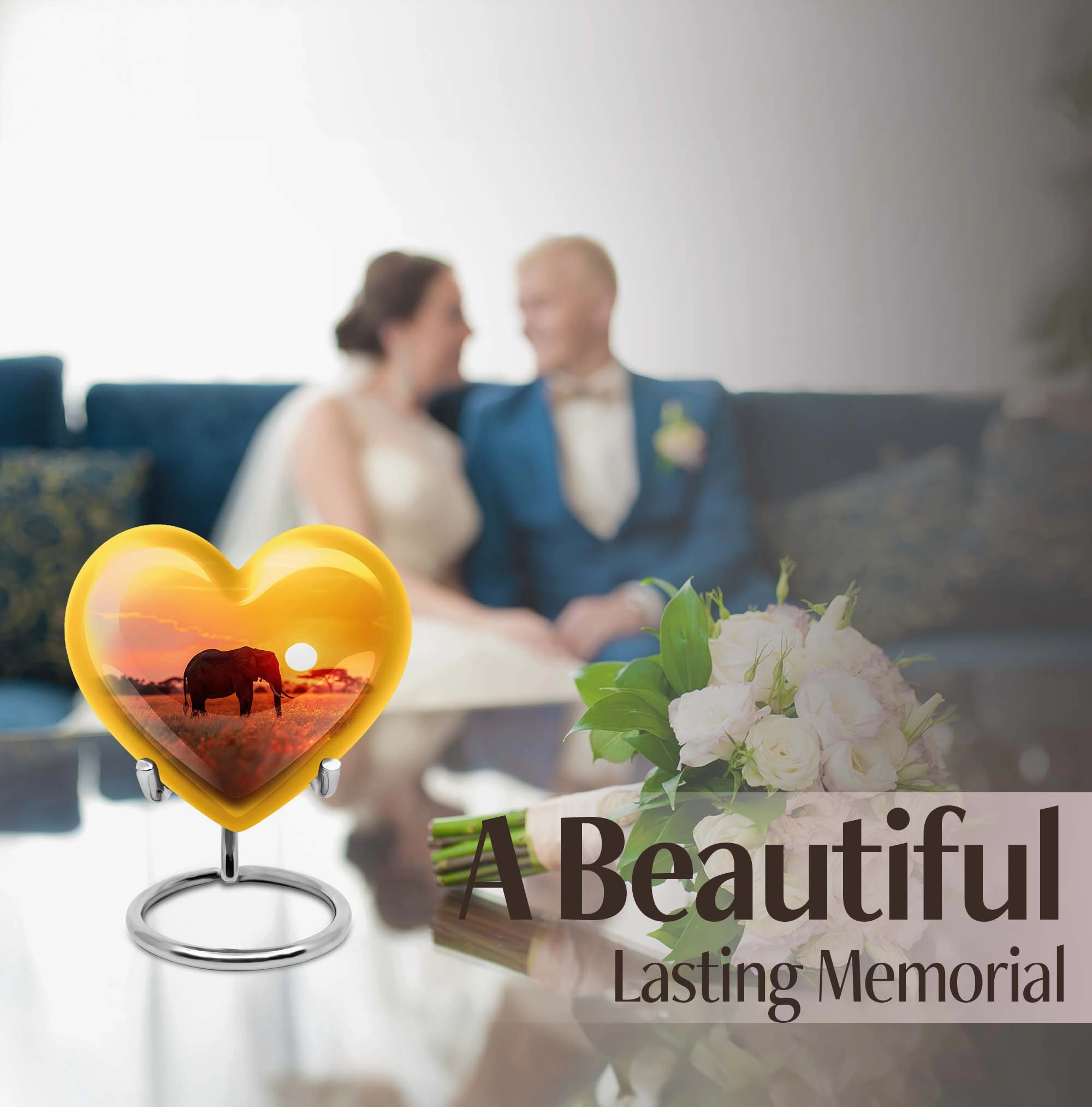 Elephant Tribute: Distinctive Memorial Urn for Men