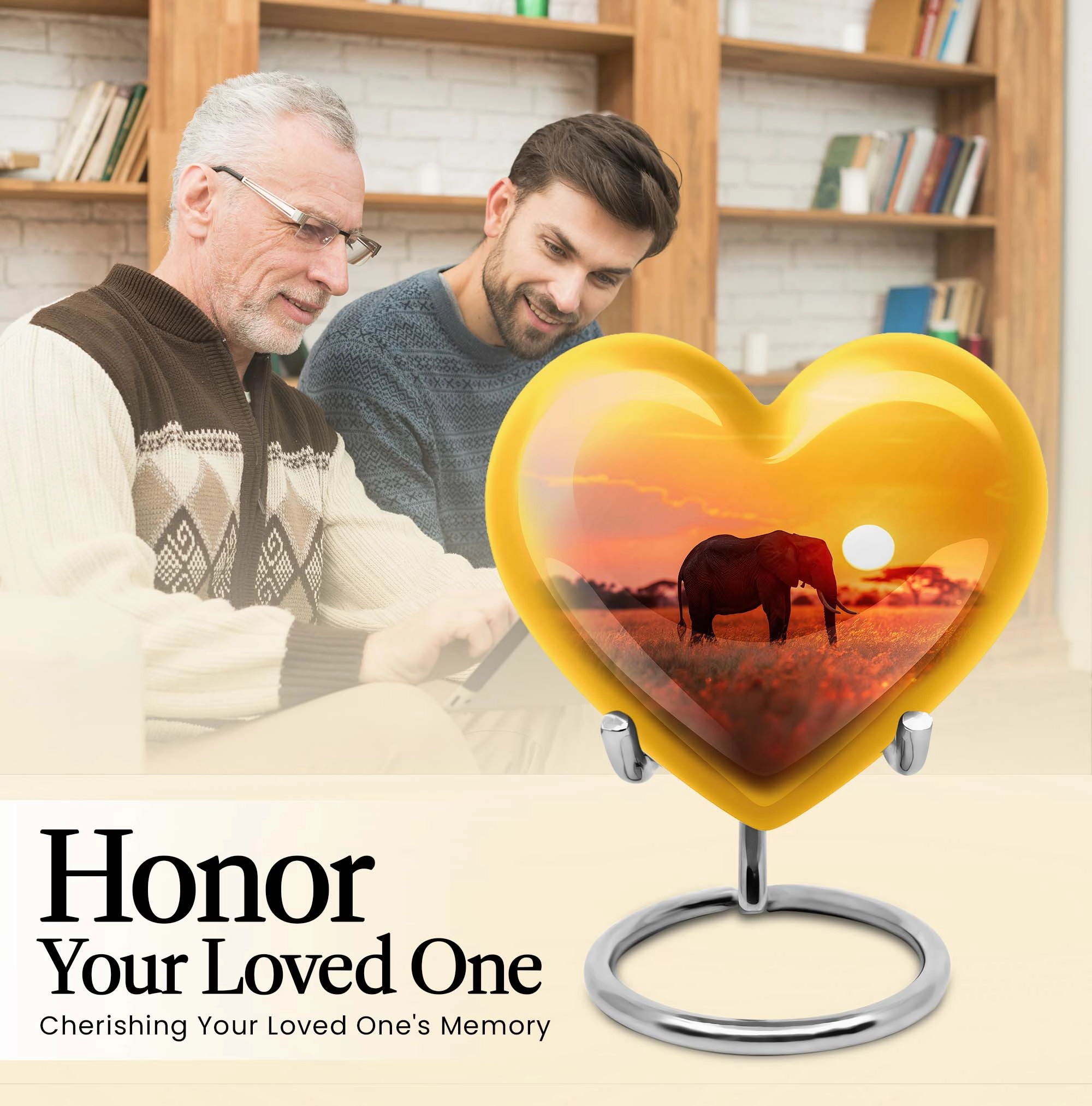 Elephant Tribute: Distinctive Memorial Urn for Men