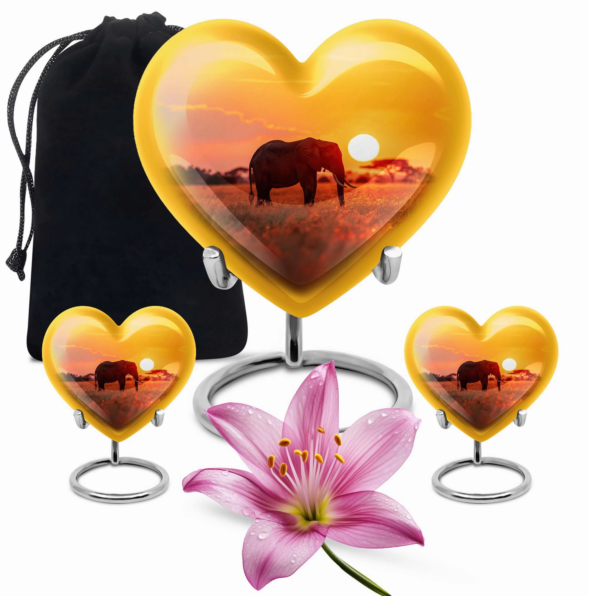 Elephant Tribute: Distinctive Memorial Urn for Men