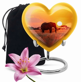 Elephant Tribute: Distinctive Memorial Urn for Men
